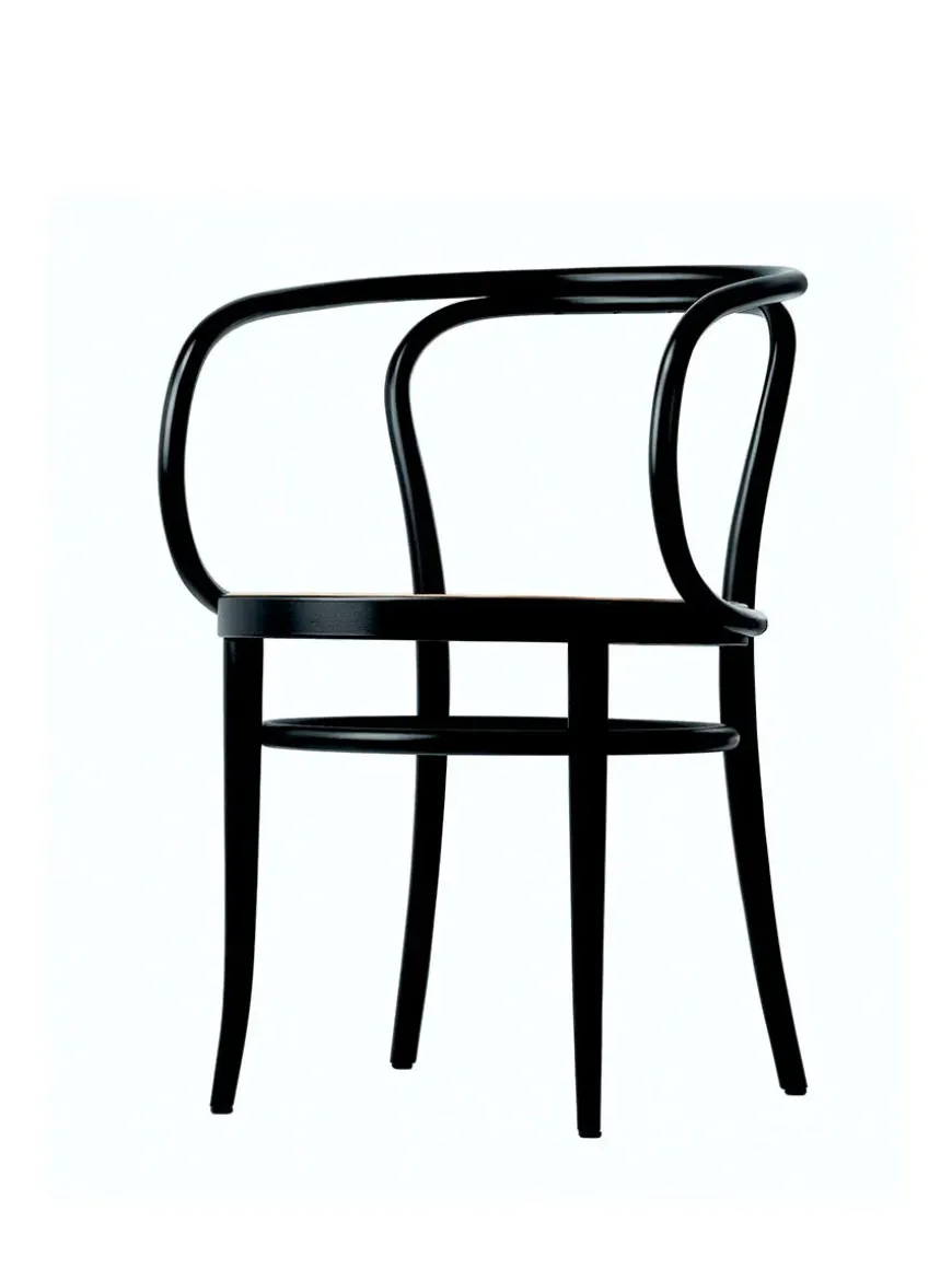 209 Armstol, sort fra Thonet