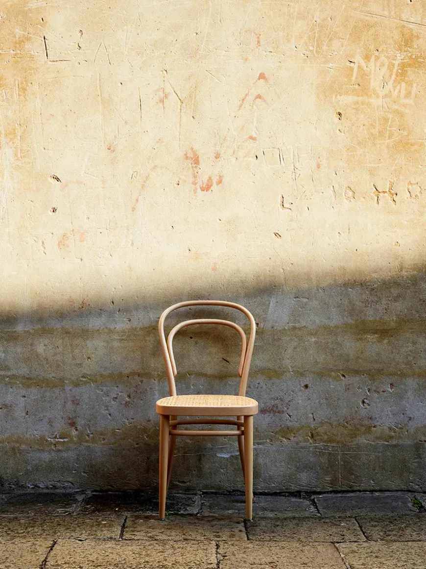 214 Spisestol, sort fra Thonet