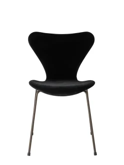 3107 Stol, fuldpolstret velour af Arne Jacobsen
