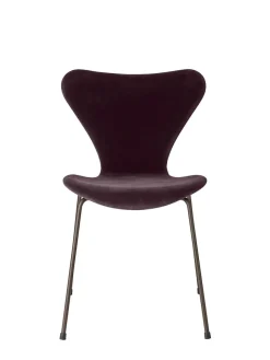 3107 Stol, fuldpolstret velour af Arne Jacobsen