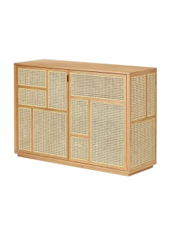 Air Sideboard, oak/cane fra Design House Stockholm