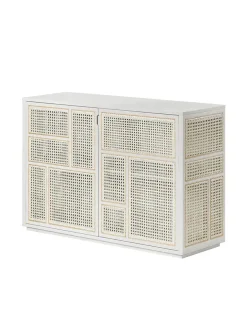 Air Sideboard, white/cane fra Design House Stockholm
