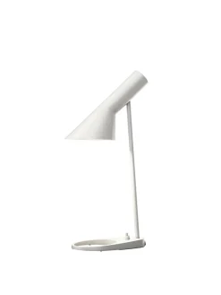 AJ Mini Table Lamp, grey/brass af Arne Jacobsen