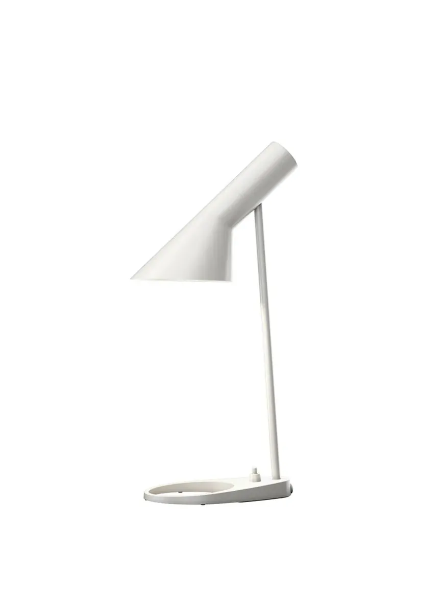 AJ Mini Table Lamp, grey/brass af Arne Jacobsen