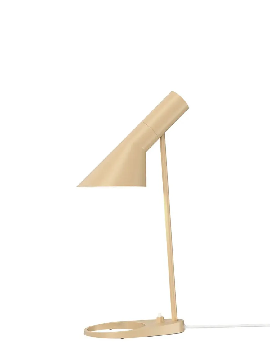 AJ Mini Table Lamp, grey/brass af Arne Jacobsen