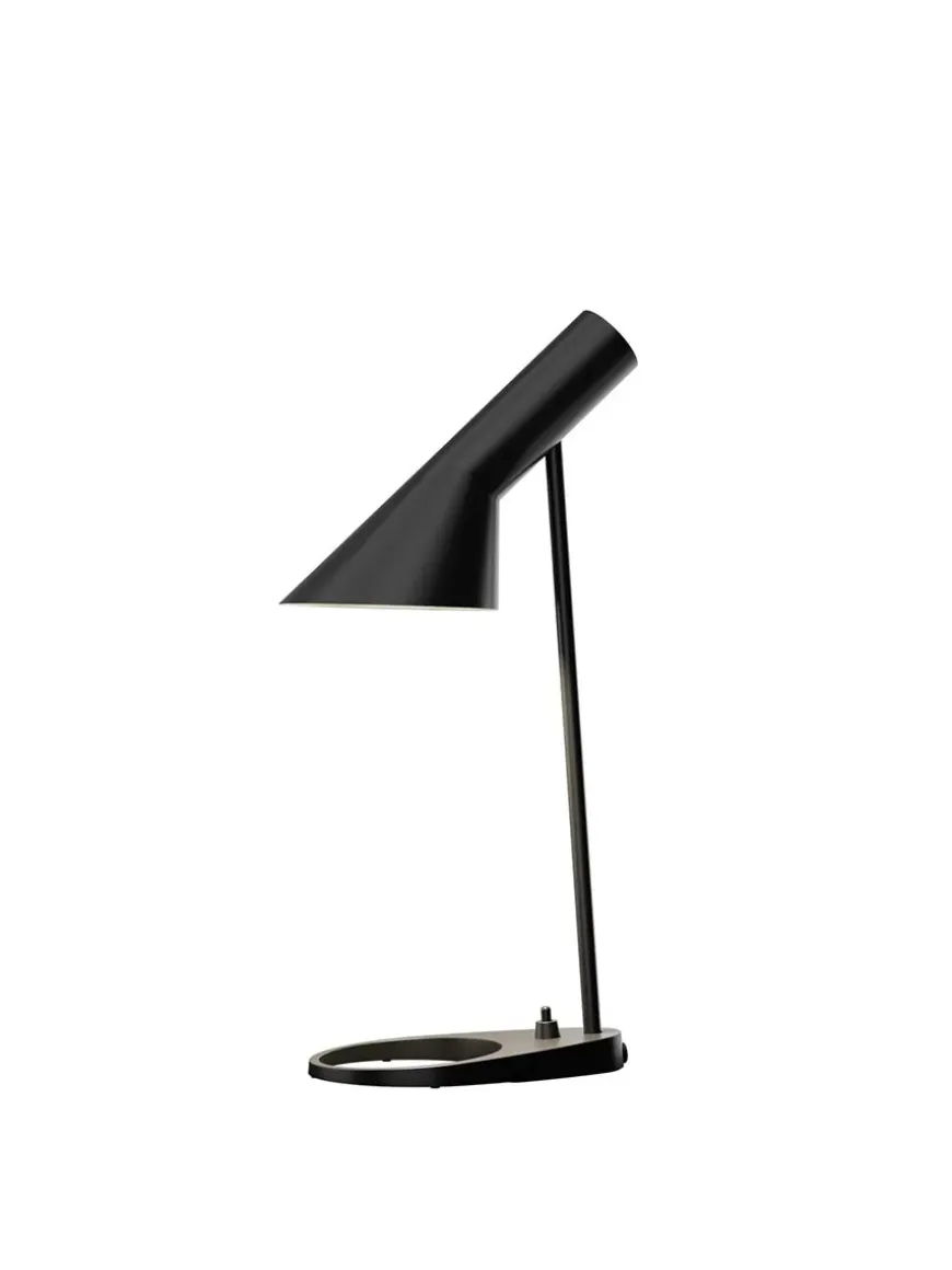 AJ Mini Table Lamp, grey/brass af Arne Jacobsen