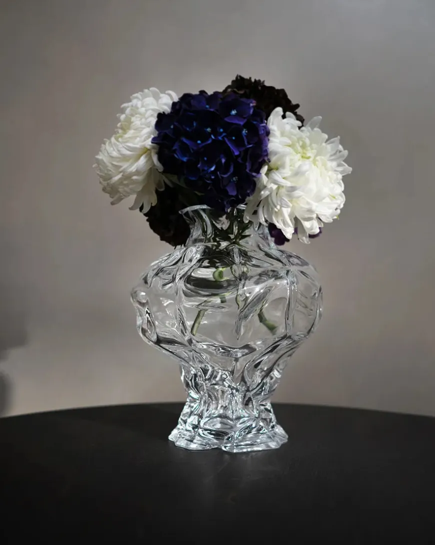 Ammonit Vase, clear fra Hein Studio