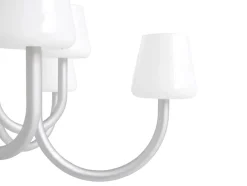 Apollo Chandelier 745, hvid opalglas fra Hay