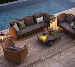 Arch Loungestol, høj arm/ryg fra Cane-line