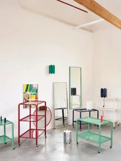 Arcs Mirror Rectangle M, green fra Hay