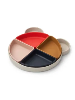 Arne ruminddelt tallerken, Mr bear sandy multi mix fra Liewood