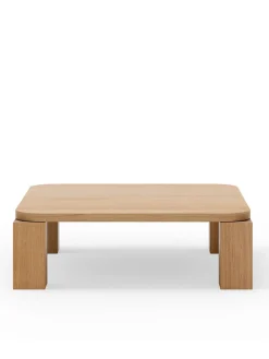 Atlas Sofabord 820x820, Smoked Oak fra New Works