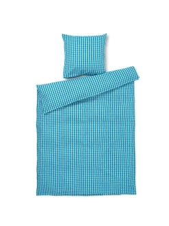 Bæk & Bølge Sengetøj, blå/birk fra Juna