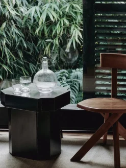 Bubble Glass Water Low, plain top fra Louise Roe