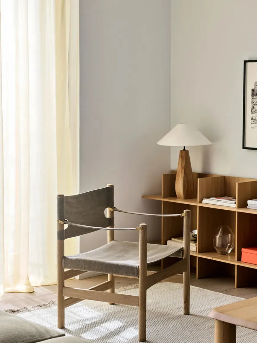 Canvas 21 stol, lys olieret eg af Børge Mogensen