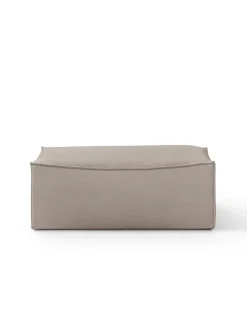 Catena Pouf Cotton Linen, natural fra Ferm Living