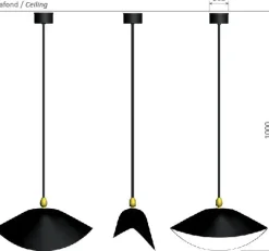 Ceiling Lamp Bookshelves af Serge Mouille