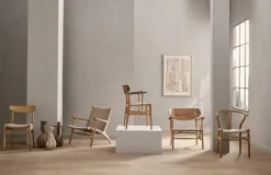 CH25 Loungestol, valnød olie af Hans J. Wegner