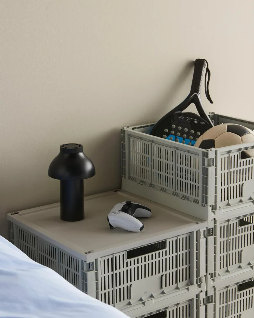 Colour Crate Large Square, Grey fra Hay