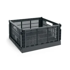 Colour Crate Large Square, Charcoal fra Hay