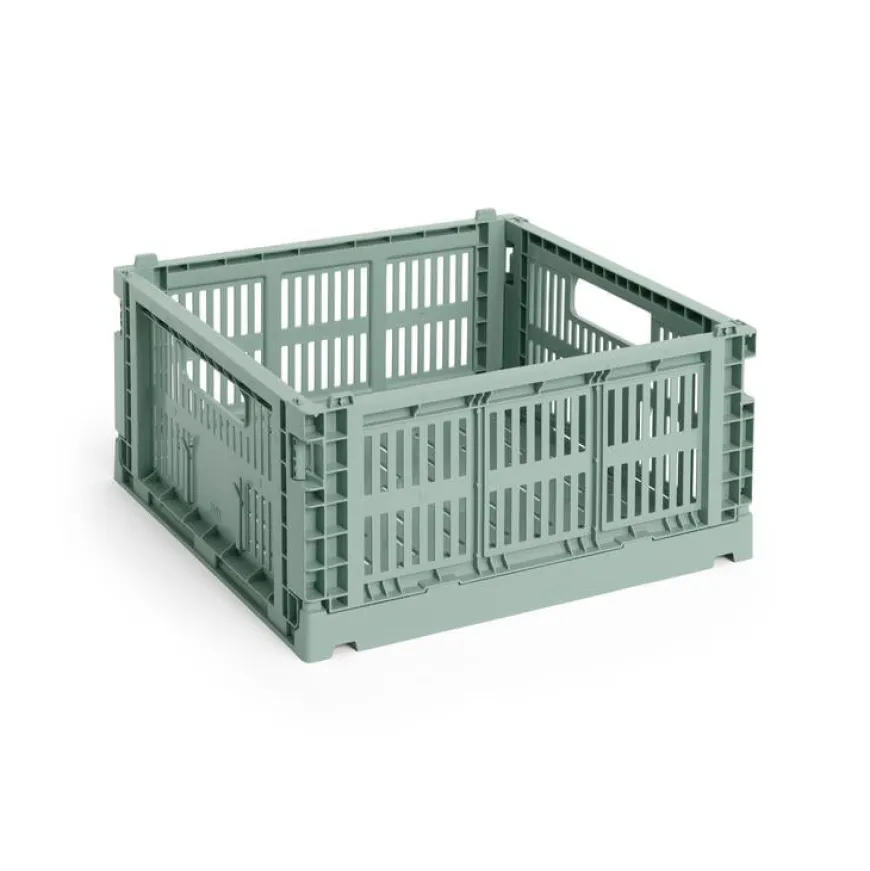 Colour Crate Medium Square, Sage green fra Hay