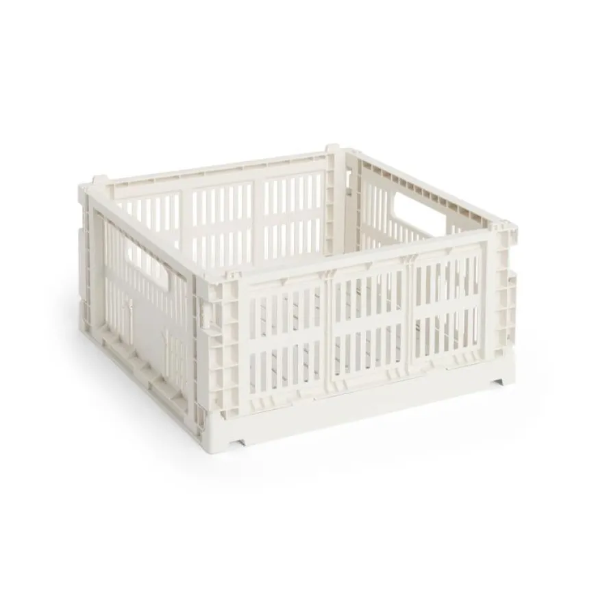 Colour Crate Medium Square, Off white fra Hay