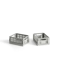 Colour Crate Mini 2 Stk., light grey fra Hay