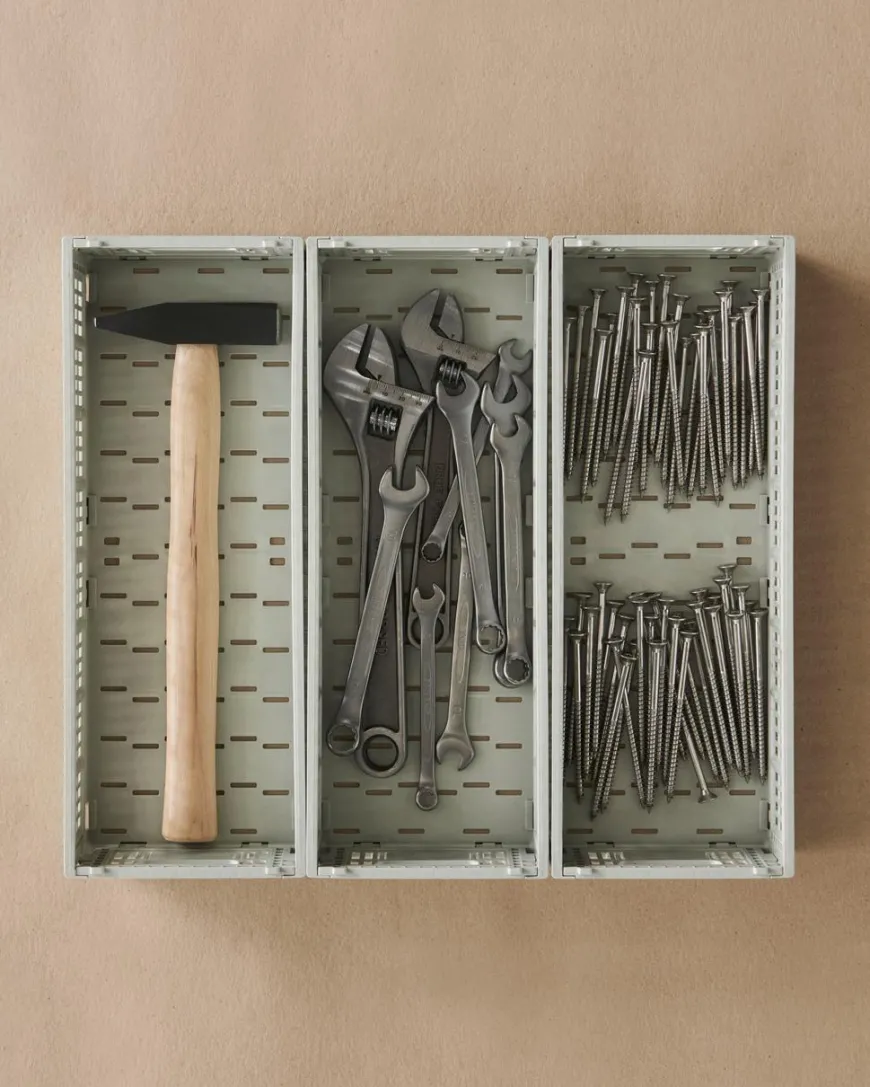 Colour Crate Mini Oblong, Dark green fra Hay