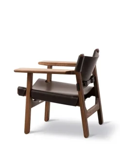 Den Spanske Stol i cognac læder, eg sæbe af Børge Mogensen