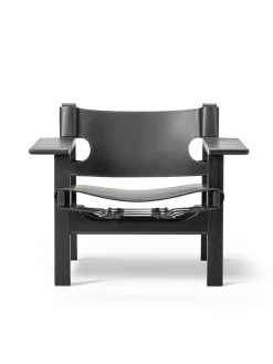 Den Spanske Stol i cognac læder, eg sæbe af Børge Mogensen