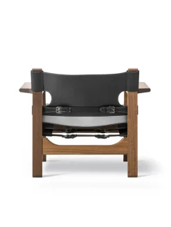 Den Spanske Stol i cognac læder, eg sæbe af Børge Mogensen