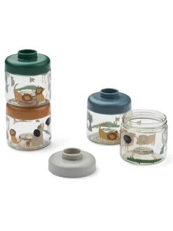 Dominique Baby Food Boxes 4-Pack, All together/Sandy fra Liewood