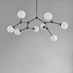 Drop Bulp Chandelier, mini grey fra 101 Copenhagen