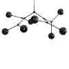 Drop Chandelier Globe, Burned Black fra 101 Copenhagen