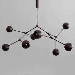 Drop Chandelier Globe, Burned Black fra 101 Copenhagen