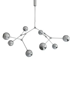 Drop Chandelier Globe, Chrome fra 101 Copenhagen