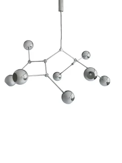 Drop Chandelier Globe, Chrome fra 101 Copenhagen