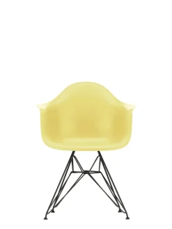 Eames Plastic Armchair DAR, sort pulverlakering fra Vitra