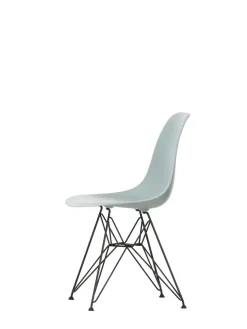 Eames Plastic Side Chair DSR, sort pulverlakeret fra Vitra