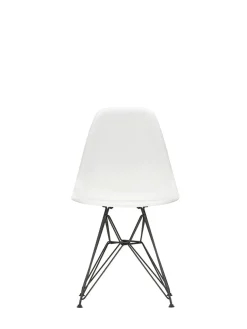 Eames Plastic Side Chair DSR, sort pulverlakeret fra Vitra