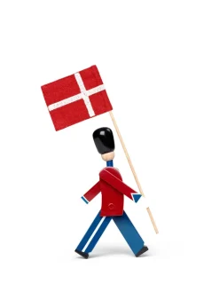 Fanebærer med tekstilflag, mini af Kay Bojesen
