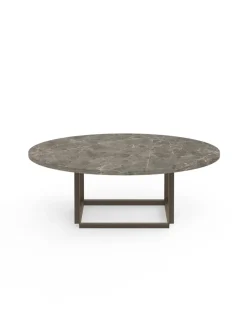 Florence sofabord Ø90, black marquina fra New Works