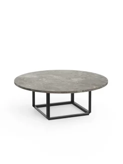 Florence sofabord Ø90, black marquina fra New Works