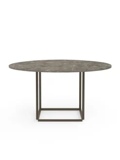Florence spisebord Ø145, black marquina fra New Works
