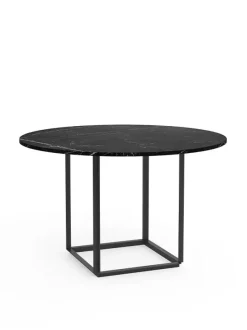 Florence spisebord Ø120, black marquina fra New Works