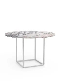 Florence spisebord Ø120, white viola fra New Works