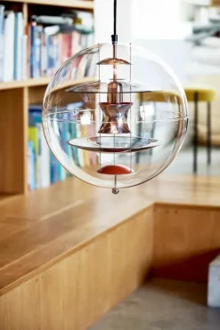 Globe, Brass Finish pendel Ø40 af Verner Panton