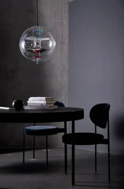 Globe, Coloured Glass pendel Ø40 af Verner Panton