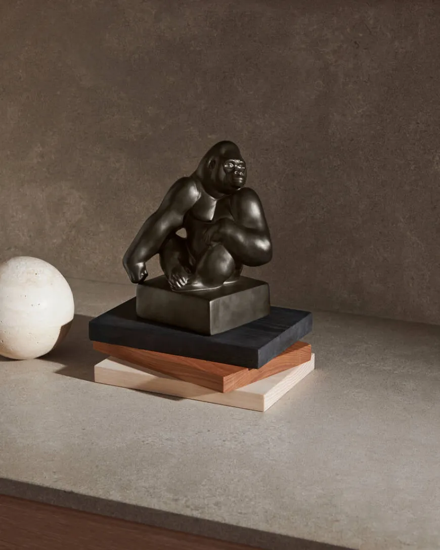 Gorilla figur grafit 20,5 cm fra Royal Copenhagen