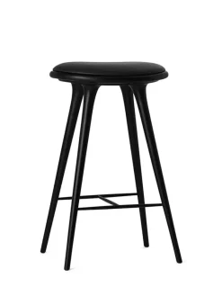 Høj barstol i Sirka grå egetræ fra Mater